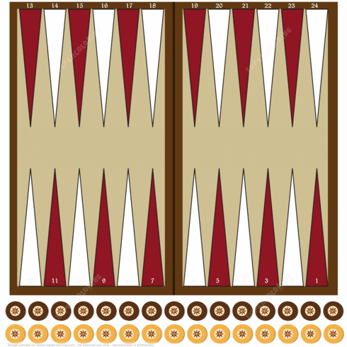Backgammon Board Game