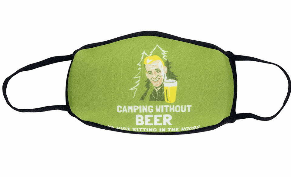 Camping Without Beer Comfort Face Mask