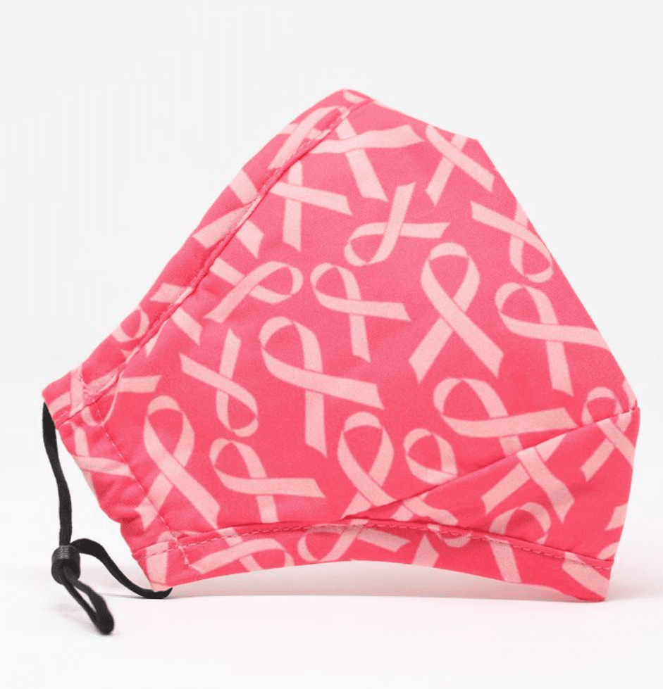 Cotton Face Mask Breast Cancer Support