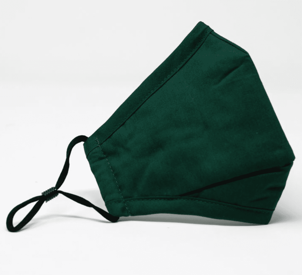 Cotton Face Mask Hunter Green