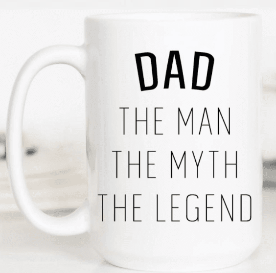 Dad White Ceramic Mug-15oz.