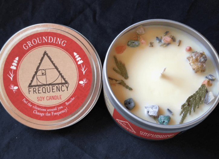 Grounding Soy Candle Made with Essential Oils