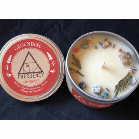 Grounding Soy Candle Made with Essential Oils