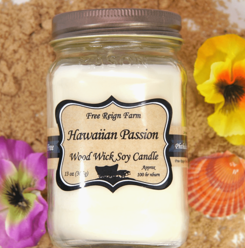 Hawaiian Passion Wood Wick Candle