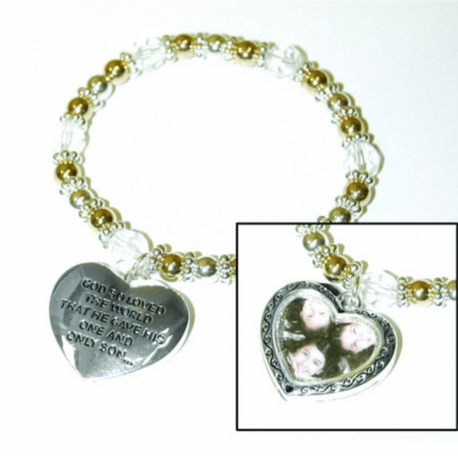 Heart Picture Frame Bracelet
