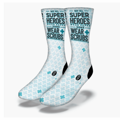 Heroes Wear Medical Scrubs Socks