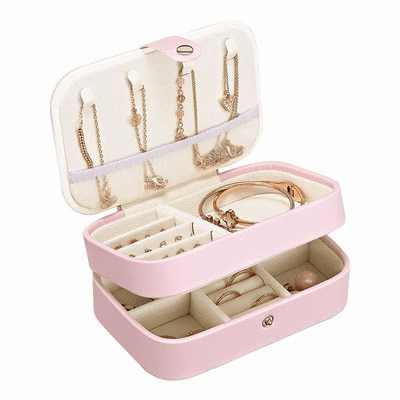 Leather Travel jewelry case