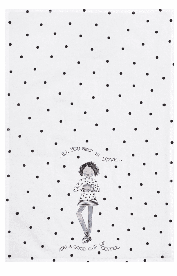 Love You Latte Kitchen Towel