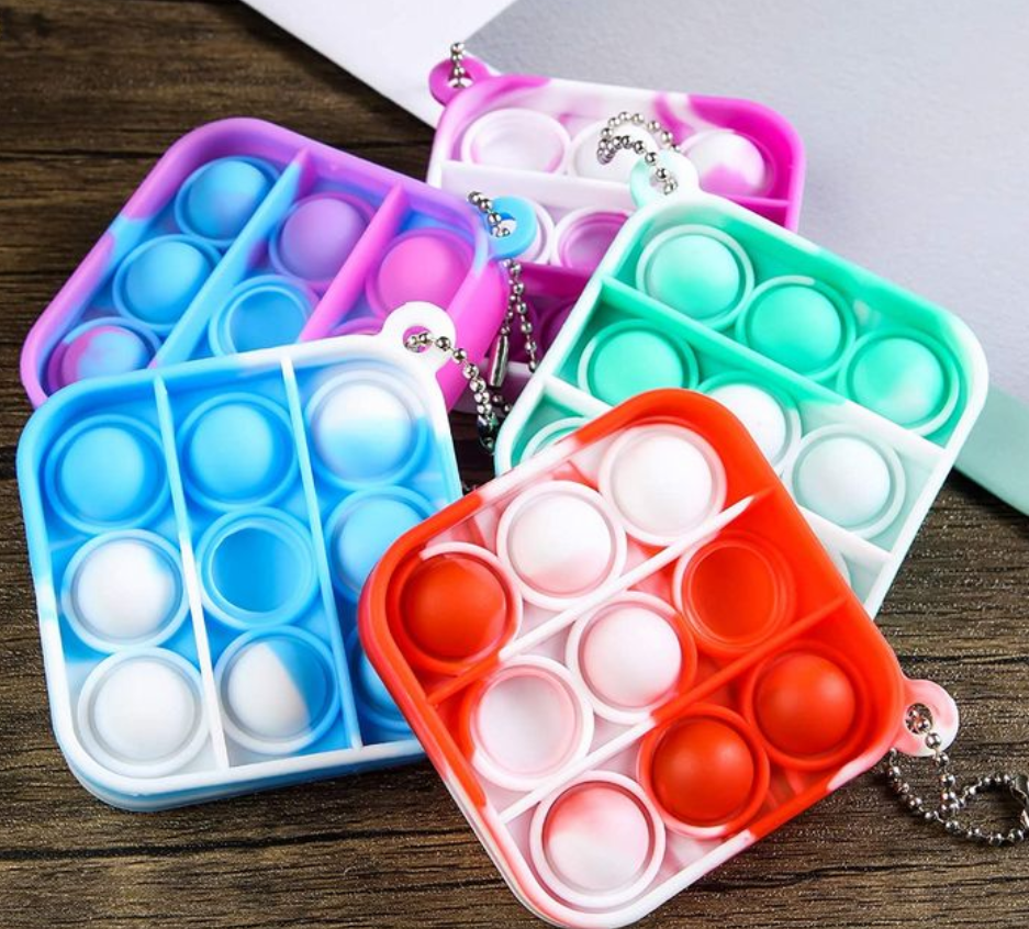 Mini Bubble Pop Portable Keychain/Fidget Toy