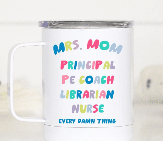 Mrs. Mom Travel Cup With Handle