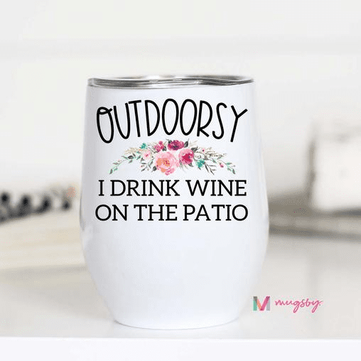 Outdoorsy Double Insulated Wine Cup