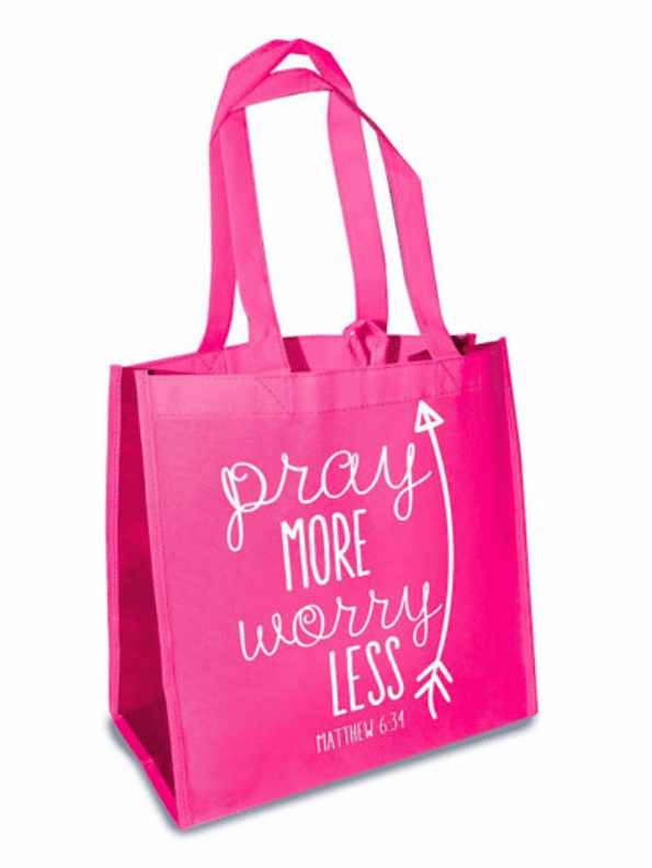 Pray More Worry Less Tote