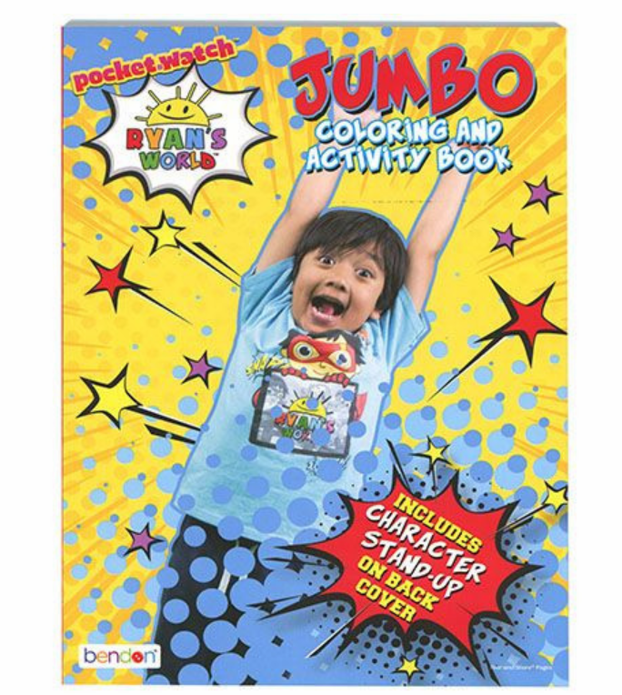 Ryan&#39;s World 80pg Coloring Book