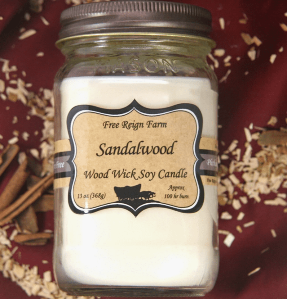 Sandalwood Wood Wick Candle