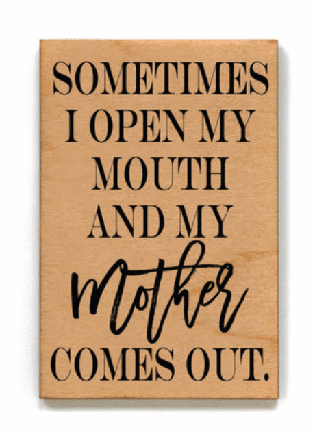 Sometimes I Open My Mouth Magnet