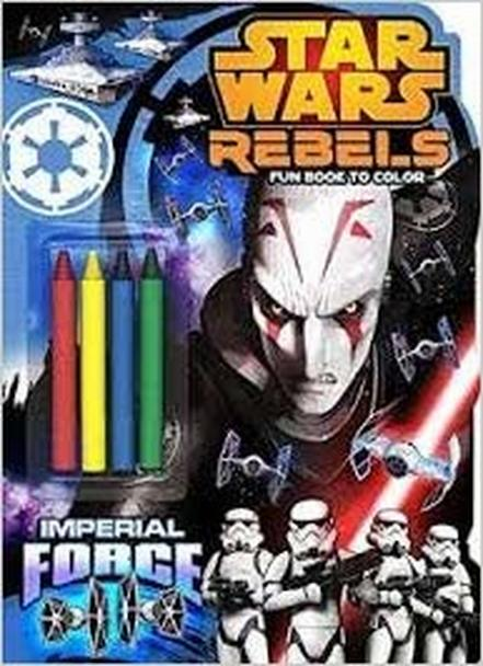 Star Wars coloring book with crayons