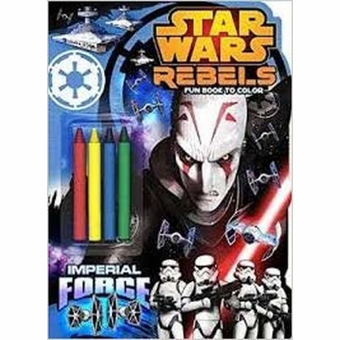 Star Wars coloring book with crayons