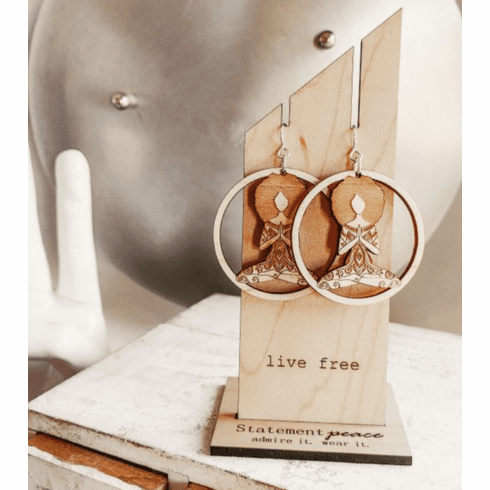 Statement Peace Natural Beauty Earrings