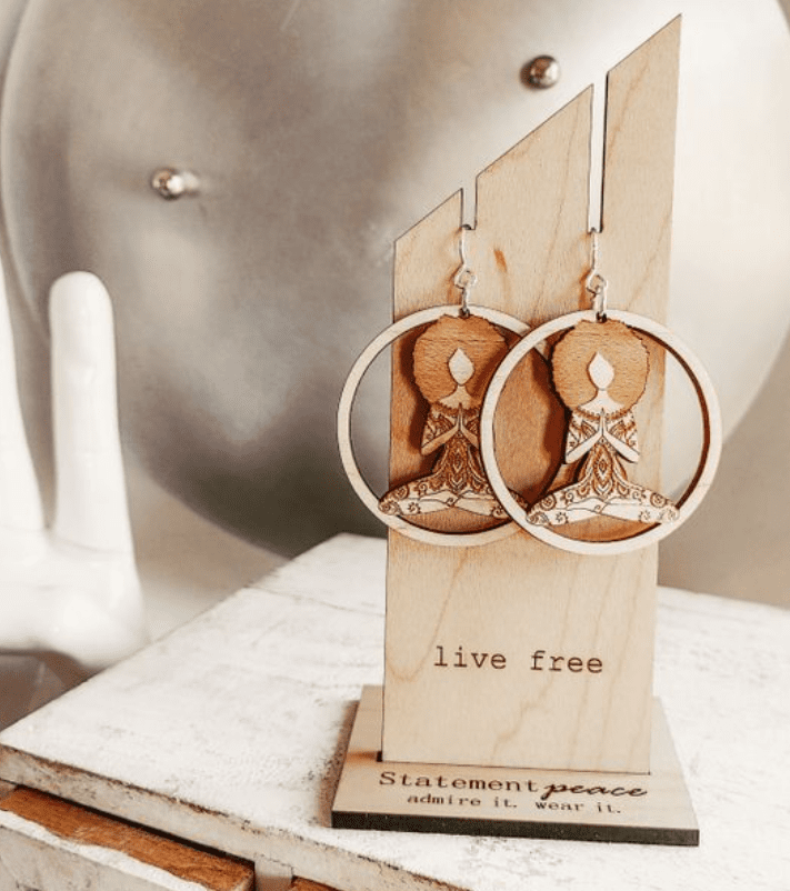 Statement Peace Natural Beauty Earrings