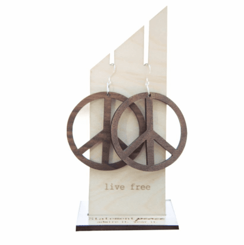 Statement Peace- Peace Hoop Earrings