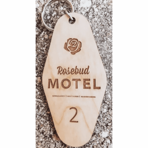 Statement Peace Rosebud Motel Keychain