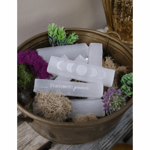 Statement Peace Selenite Moon Phase