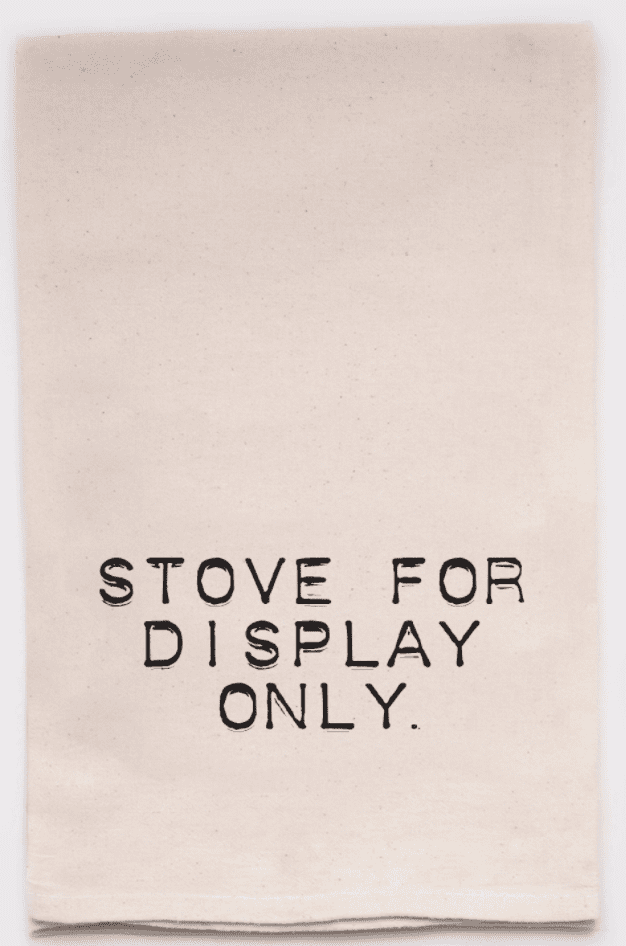 Stove For Display Only Funny Kitchen Tea Towels