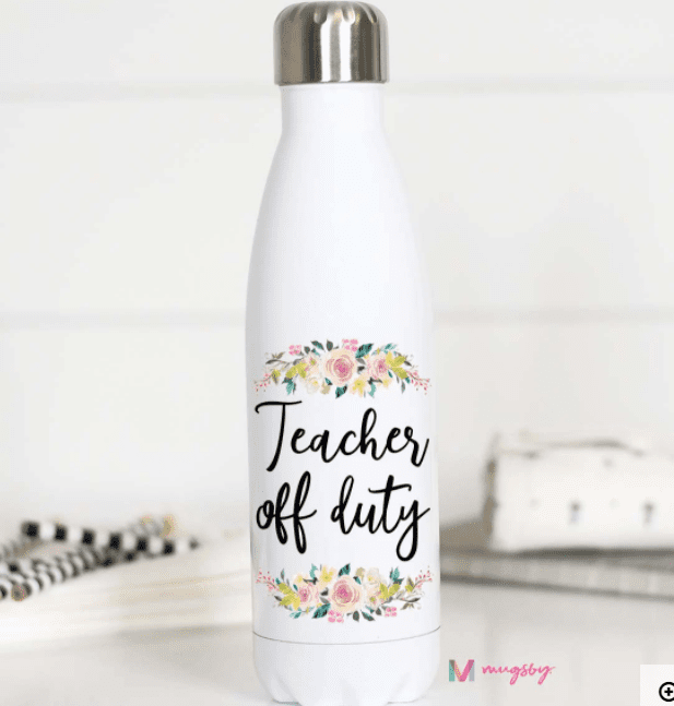 Teacher Off Duty Water Bottle