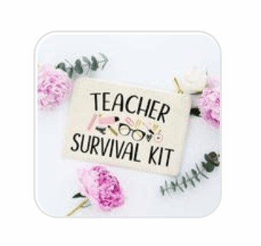 Teacher Survival Kit Make-Up Bag