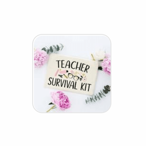 Teacher Survival Kit Make-Up Bag