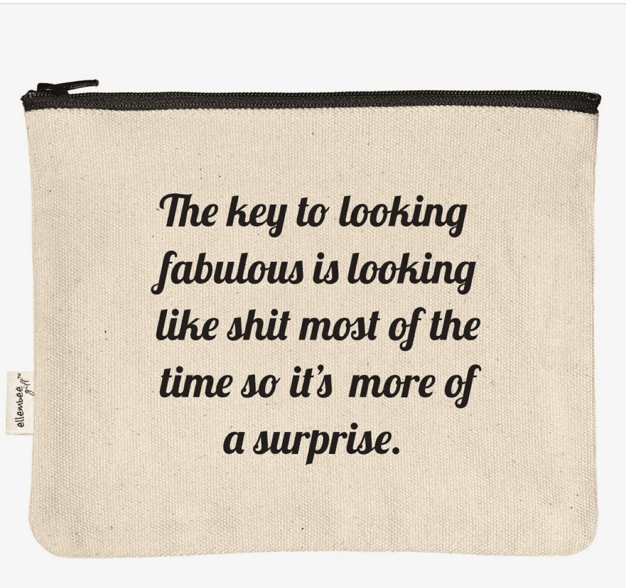 The Key To Looking Fabulous Looking Like Shit Zipper Pouches