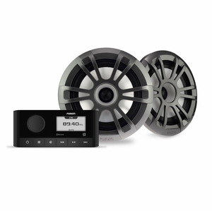 Fusion MS-RA60KSPG Bundle MS-RA60 Stereo with Pair EL Sport 6.5" Speakers