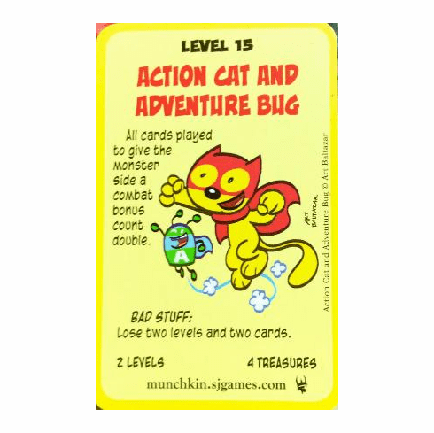 ACTION CAT SUPER MUNCHKINS Chase Card