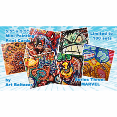 Mini Painting Print Cards Series 3: MARVEL