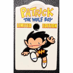 PATRICK The WOLF BOY Metal Character Pin