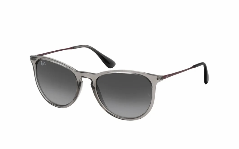 Ray-Ban Erika RB 4171 6513 Sunglasses - Grey / Transparent / Red
