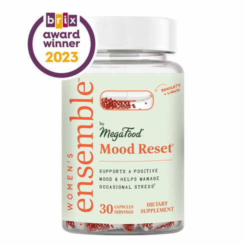 Megafood Womens Ensemble by MegaFood Mood Reset Liquid + Beadlet Capsule 30 ct