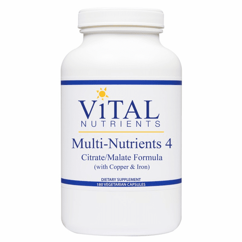 Vital Nutrients Multi-Nutrients Iv Citrate Malate Formula With Copper and Iron - 180 caps