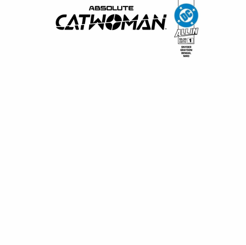 Absolute: Catwoman # 1 (Blank Variant)