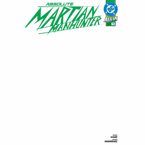 Absolute: Martian Manhunter # 1 (Blank Variant)