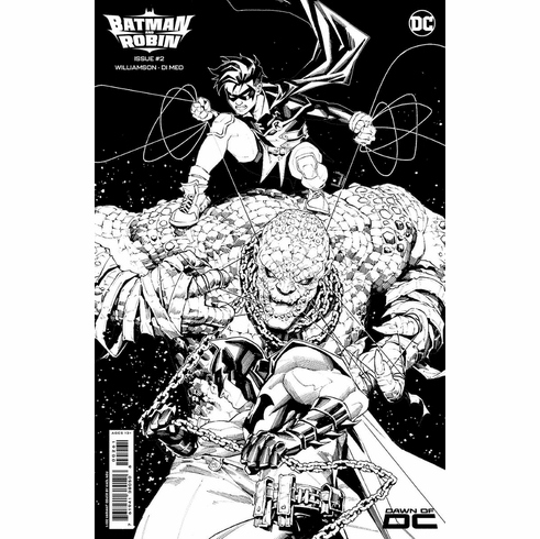 Batman And Robin # 2 (Incentive B&W Variant)