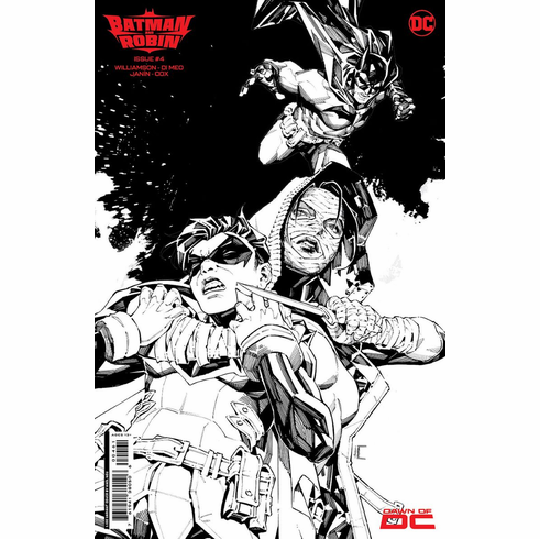 Batman And Robin # 4 (Incentive B&W Variant)