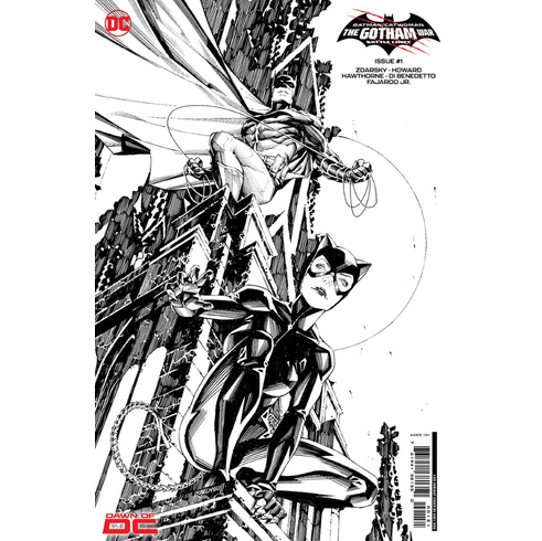 Batman / Catwoman: The Gotham War, Battle Lines # 1 (Incentive B&W Variant)