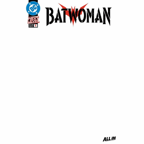 Batwoman # 1 (Blank Variant)