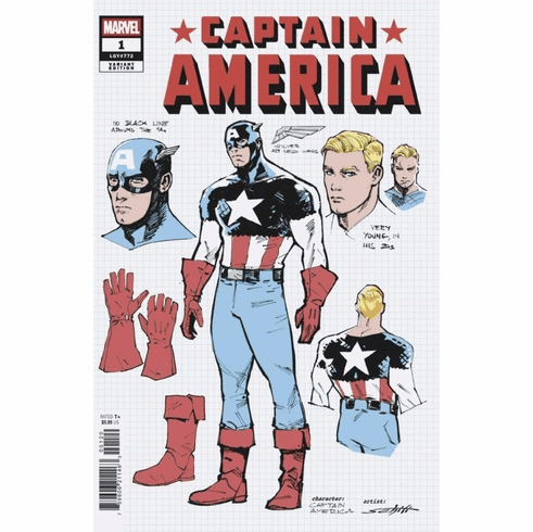 Captain America # 1 (Incentive Design Variant)