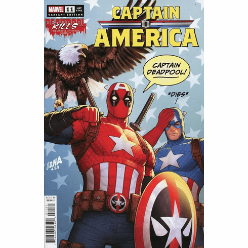 Captain America # 11 (Deadpool Kills The Marvel Universe Variant)