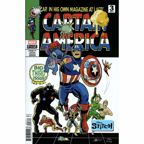 Captain America # 3 (Disney's Stitch Variant)