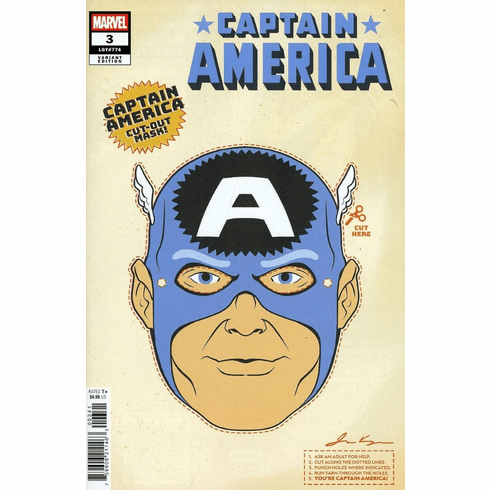 Captain America # 3 (Retro Halloween Mask Variant)