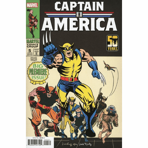 Captain America # 5 (Wolverine 50th Anniversary Variant)