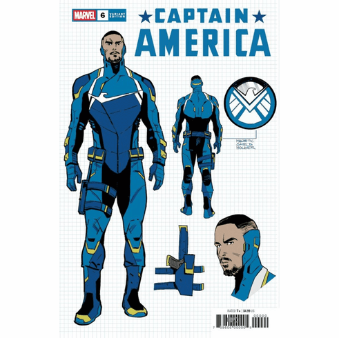 Captain America # 6 (Incentive Design Variant